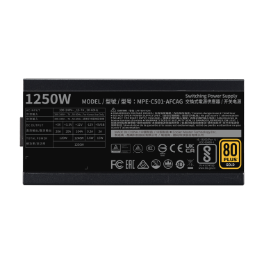 Nguồn Cooler master MWE GOLD V2 1250  ATX 3.0 Full modular