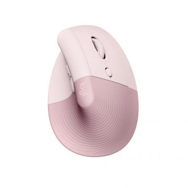 Chuột công thái học không dây Logitech Lift Vertical, màu trắng/đen/hồng