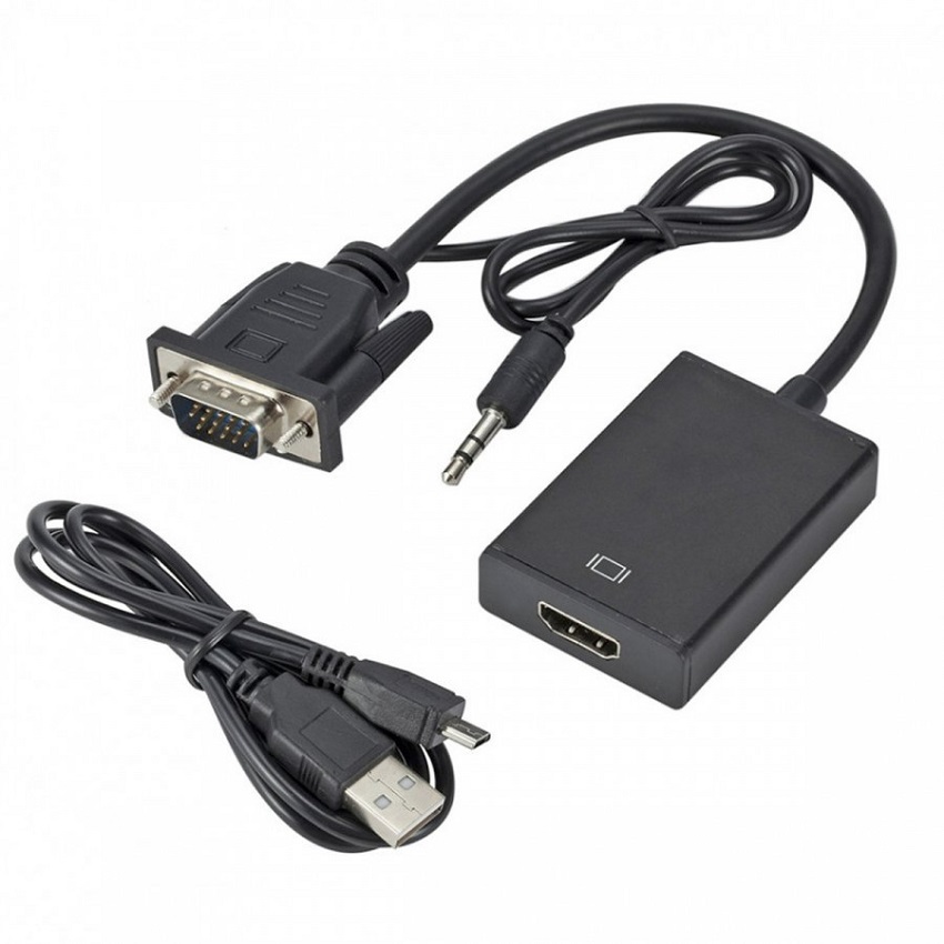 Cáp Chuyển VGA sang HDMI có Audio