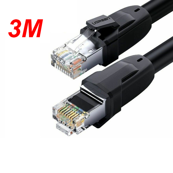 Cáp Mạng Cat 8 Dài 3M 24AWG Đúc Sẵn 2 Đầu S/FTP Ugreen 70330