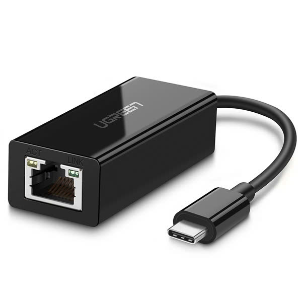 Cáp USB Type-C to Lan 10/100/1000Mbps chính hãng Ugreen 50307 cao cấp