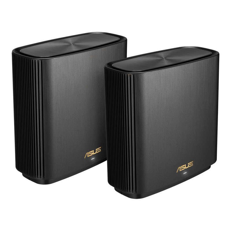 ASUS ZenWiFi AX System (XT8 2 Pack Routers) – White, WiFi 6, 6600Mbps, 8K Streaming, AiMesh, MU-MIMO